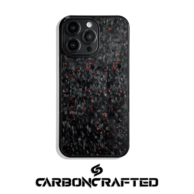 IPHONE REAL FORGED CARBON FIBER PHONE CASE | RED